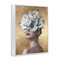 Stupell Industries Flower Lady on Gold Framed Giclee Wall Art Design by Svetlana Aleynikova